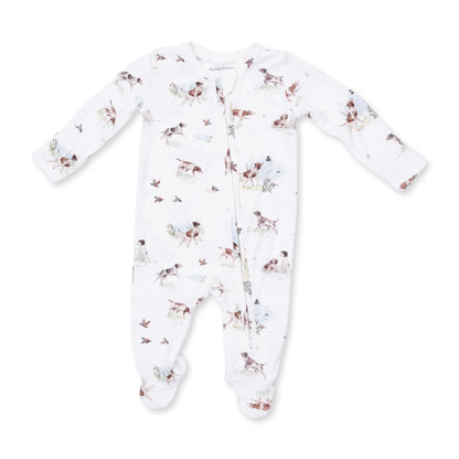Pointer Pups And Duck Buddies - 2 Way Zipper Footie