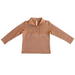 BOY'S 3/4 FLEECE ZIP SWEATSHIRT - CARAMEL