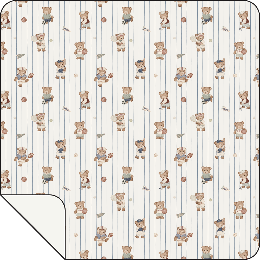 Mixed Sports Bears - Swaddle Blanket