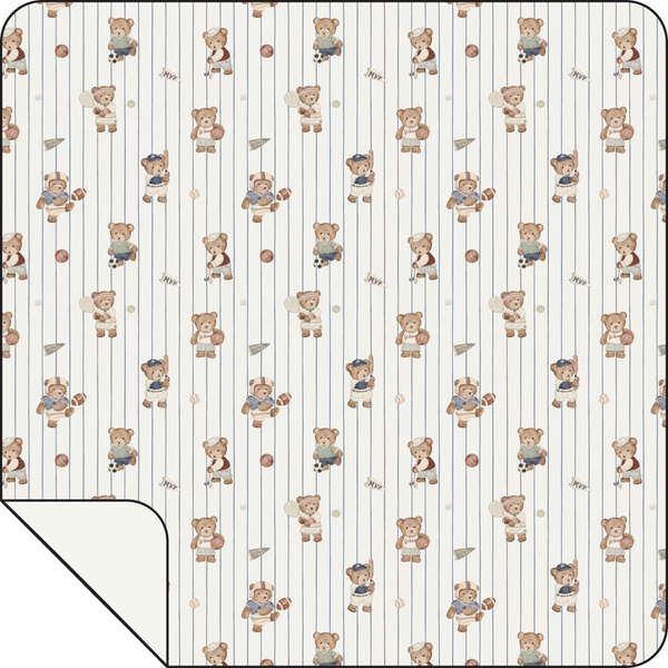 Mixed Sports Bears - Swaddle Blanket