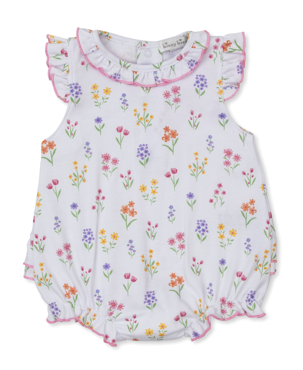 Summer Wildflowers White Bubble