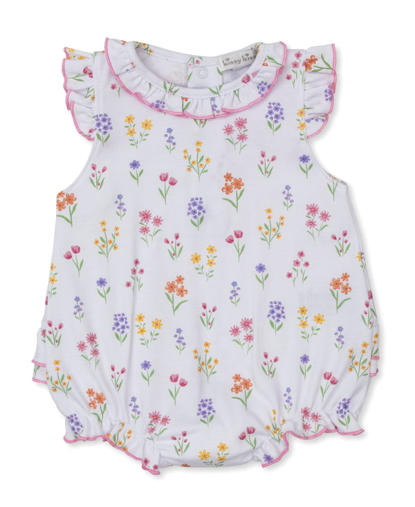 Summer Wildflowers White Bubble