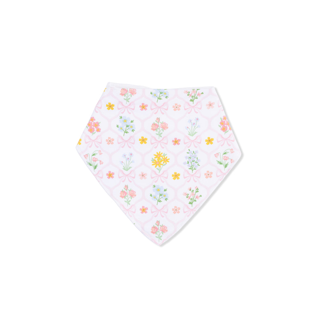 Spring Blooms Bow Trellis - Bandana Bib