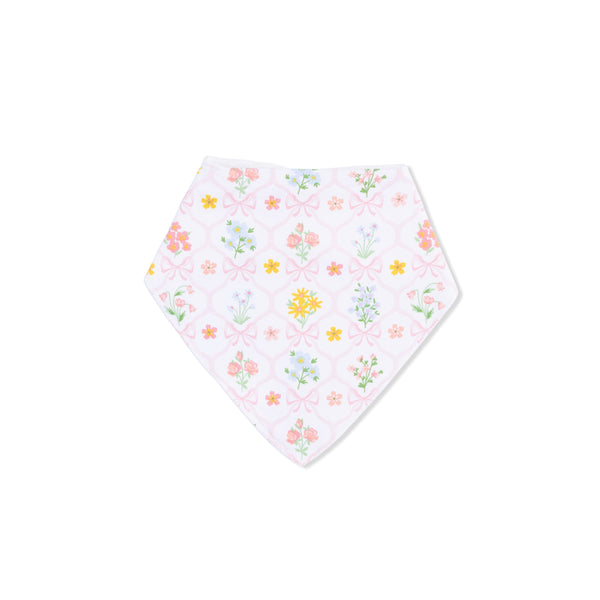 Spring Blooms Bow Trellis - Bandana Bib
