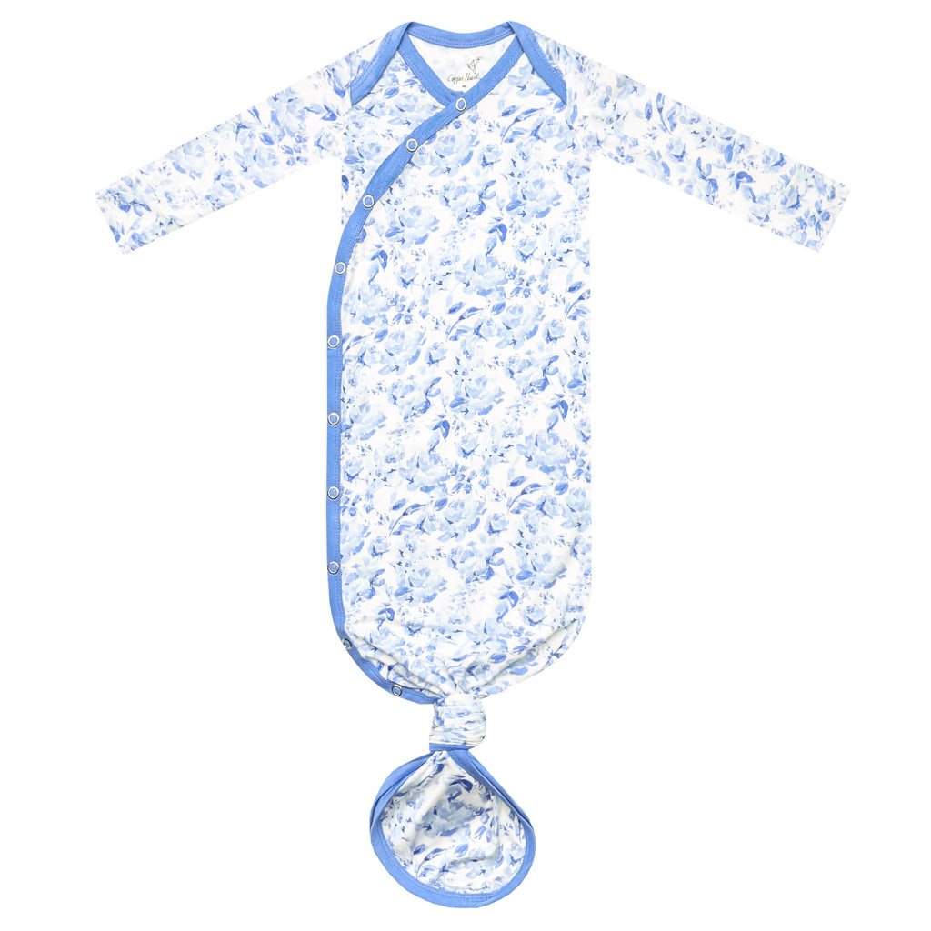 BAMBOO NEWBORN KNOTTED GOWN - PRISCILLA
