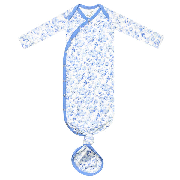 BAMBOO NEWBORN KNOTTED GOWN - PRISCILLA