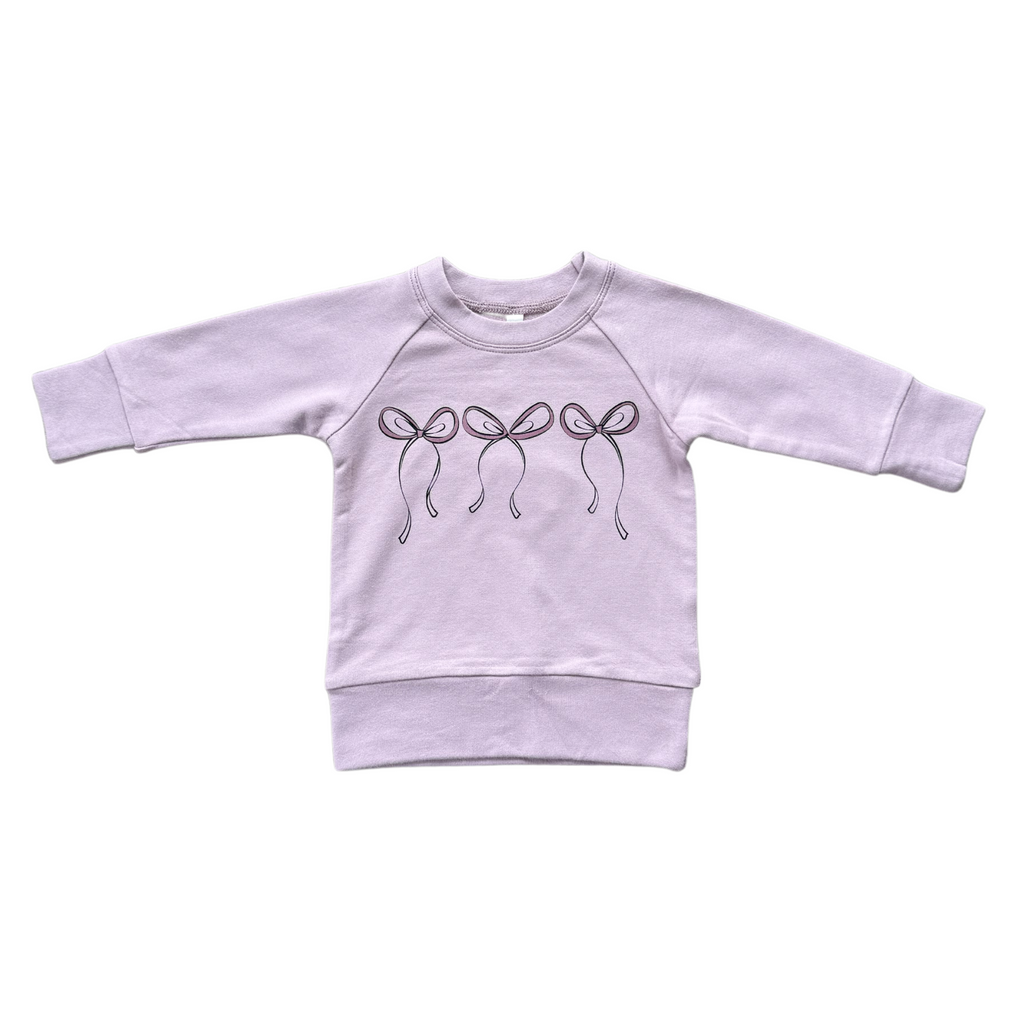 GIRL'S RAGLAN SWEATSHIRT - Hair Bow