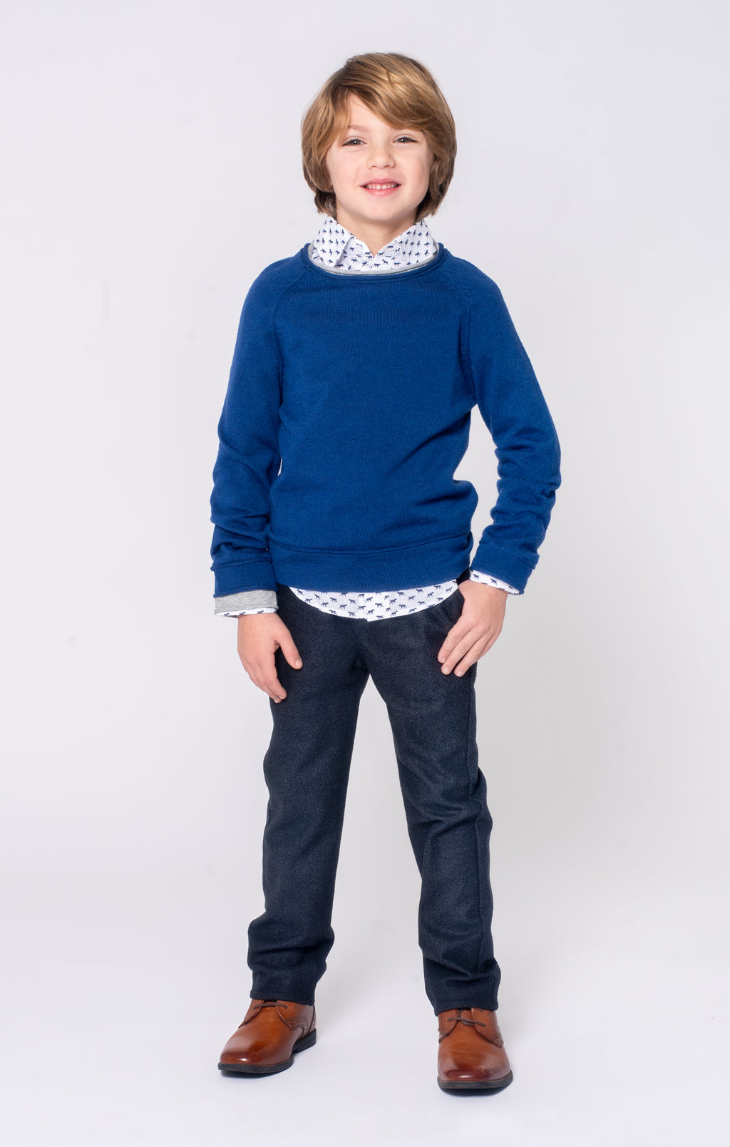 JACKSON ROLL NECK SWEATER - blue