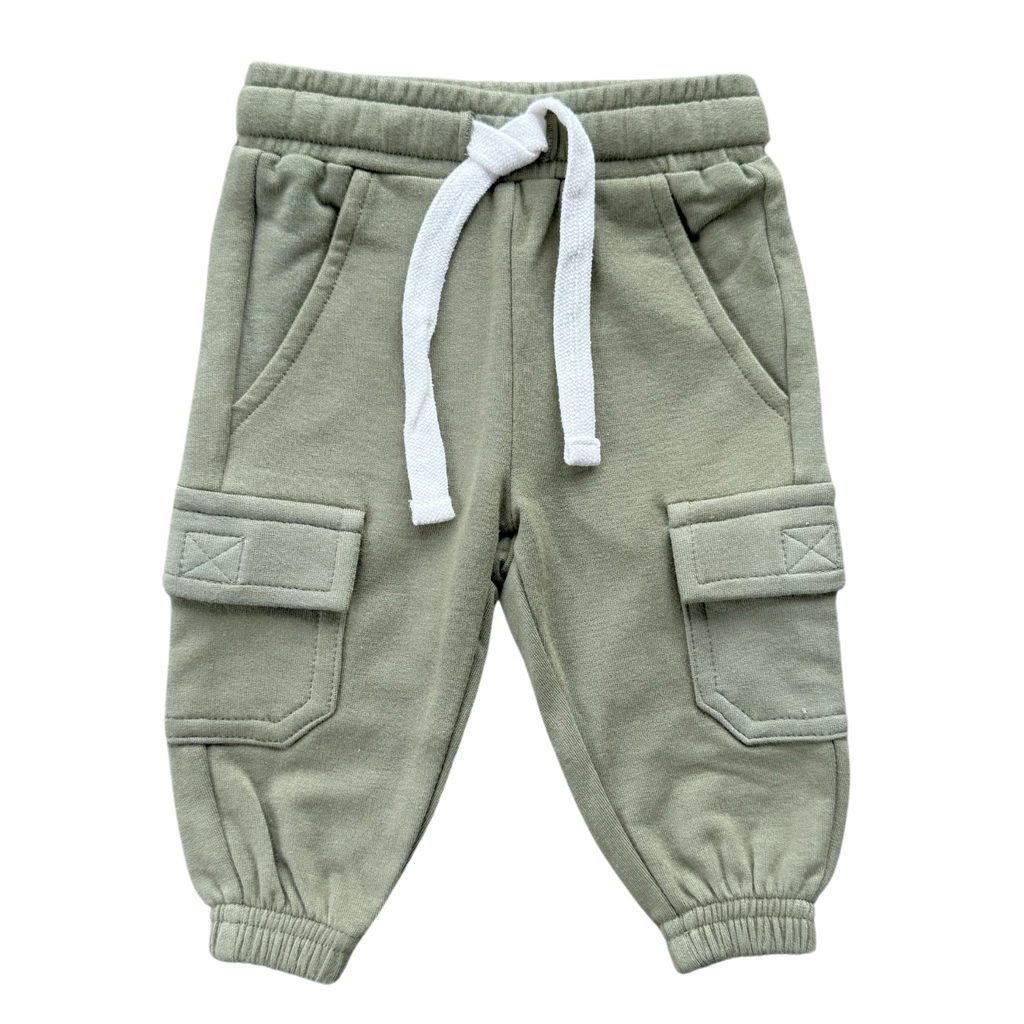 BOY'S CARGO PANTS - Olive