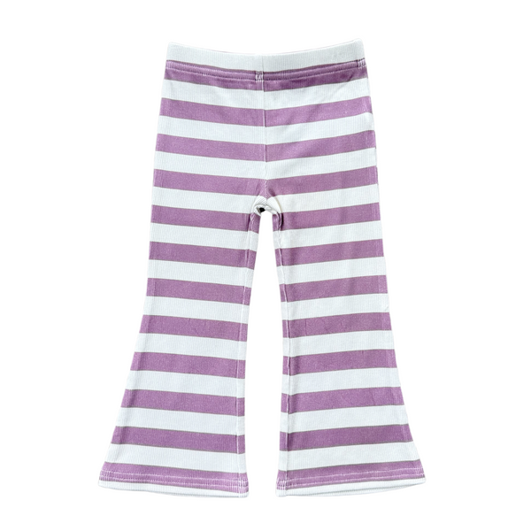 FLARE PANTS - DUSKY ORCHID STRIPE