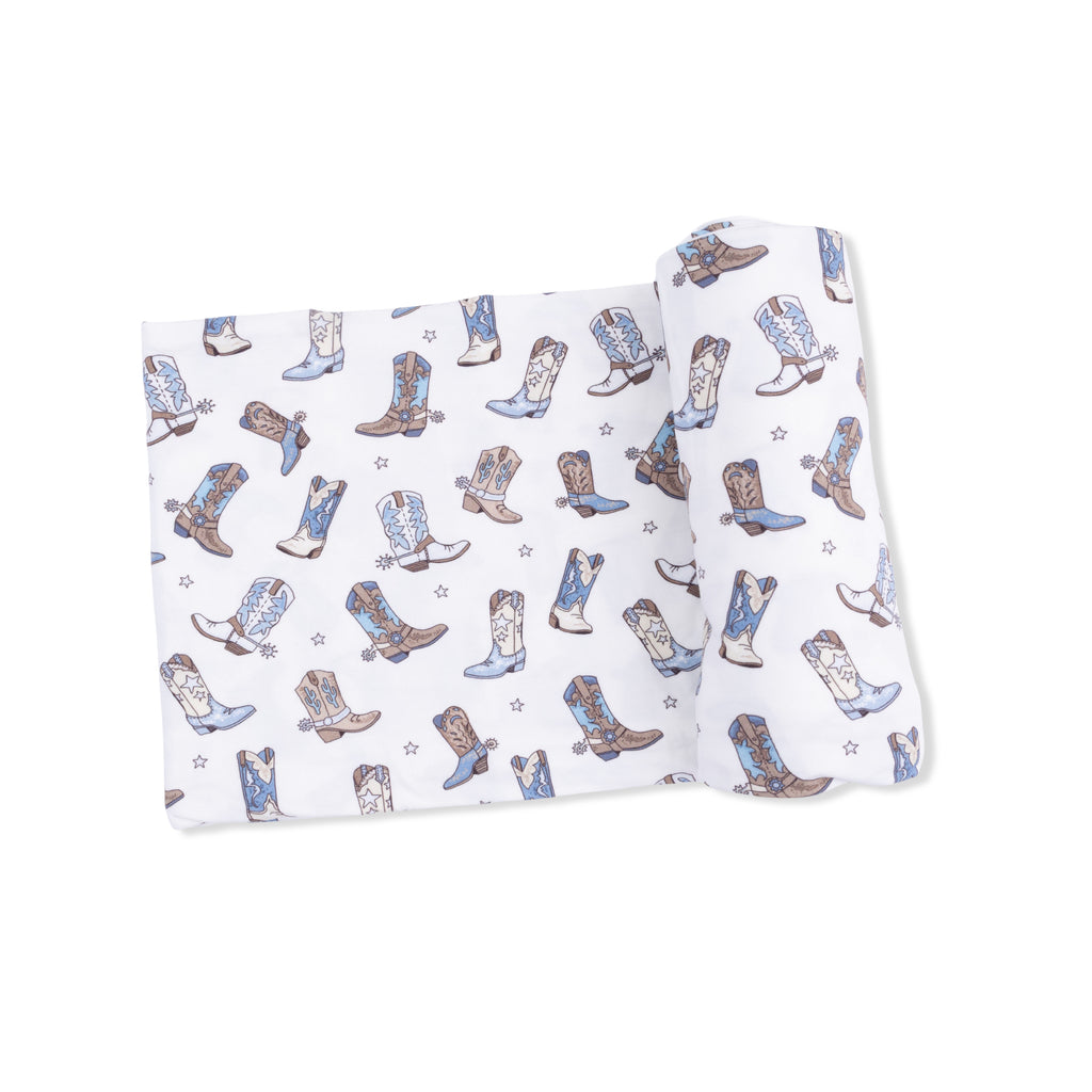 Cowboy Boots  Swaddle Blanket