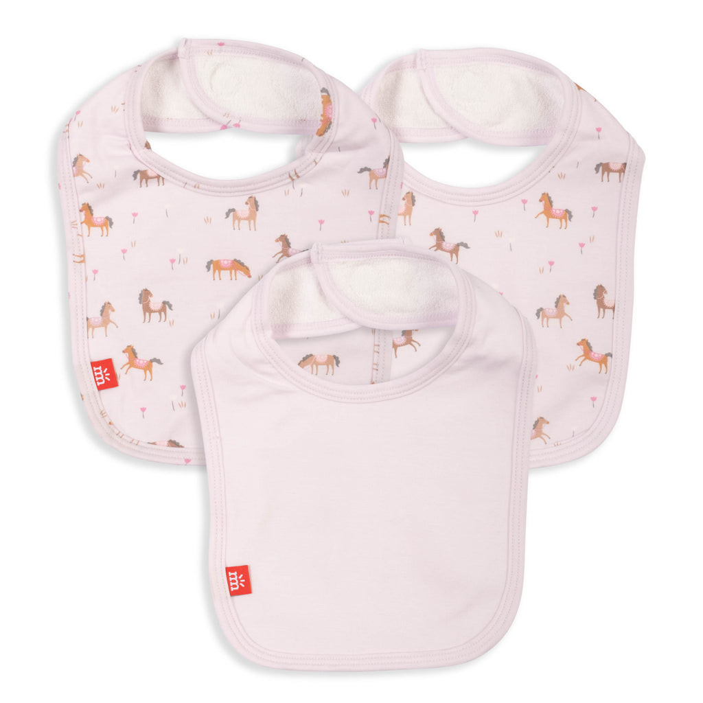 Purple Rein Infant Bib 3-pack