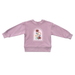 BOXY SWEATSHIRT - CROCHET FLOWER
