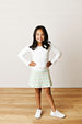 FANCY FLORAL TENNIS SKIRT