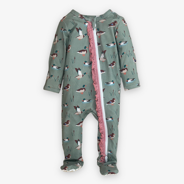 modal zipper pajama || my duckling with ruffle