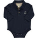 Me and Henry Navy polo onesie