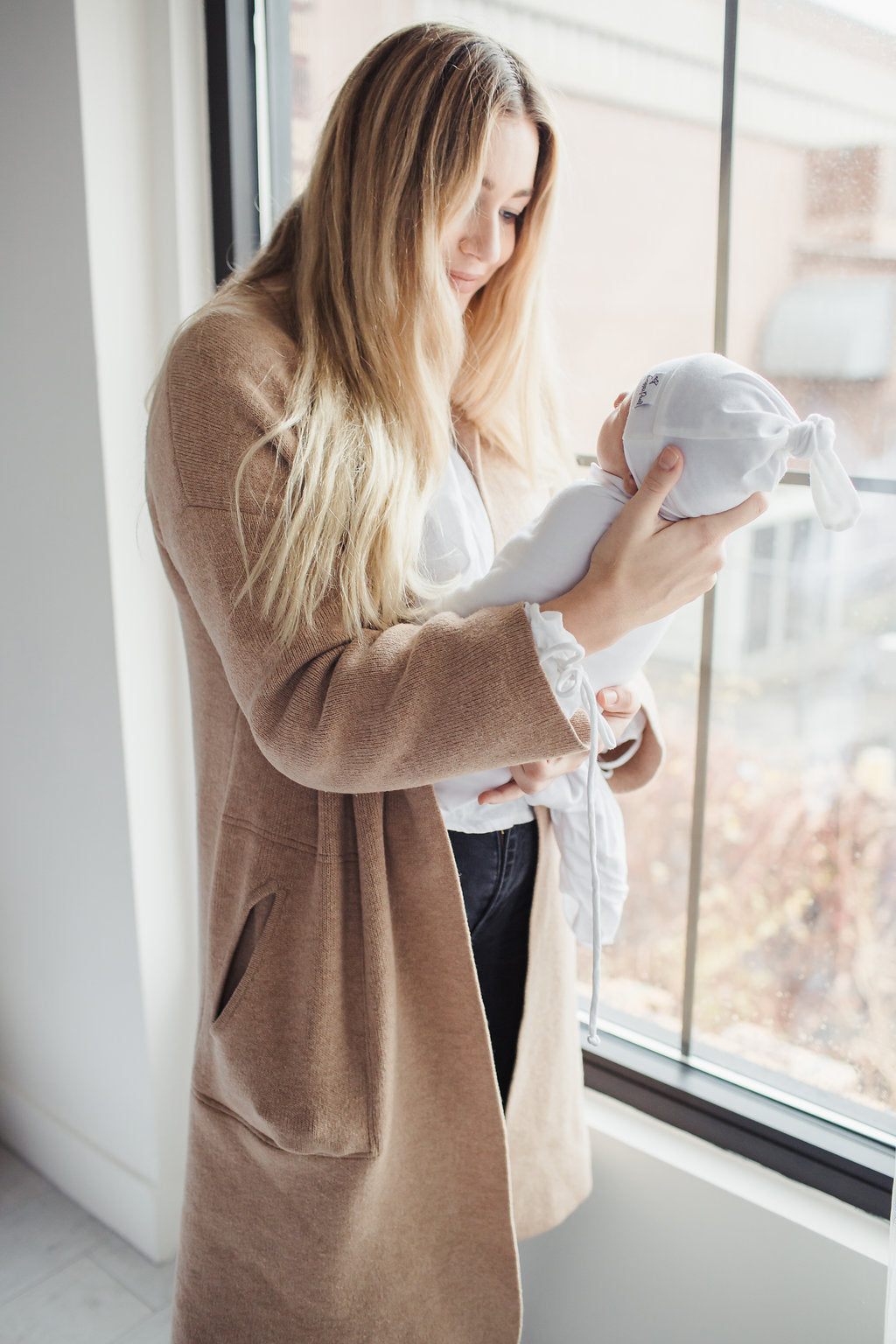 Dove Top Knot Hat