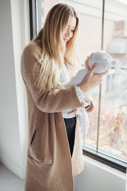 Dove Top Knot Hat