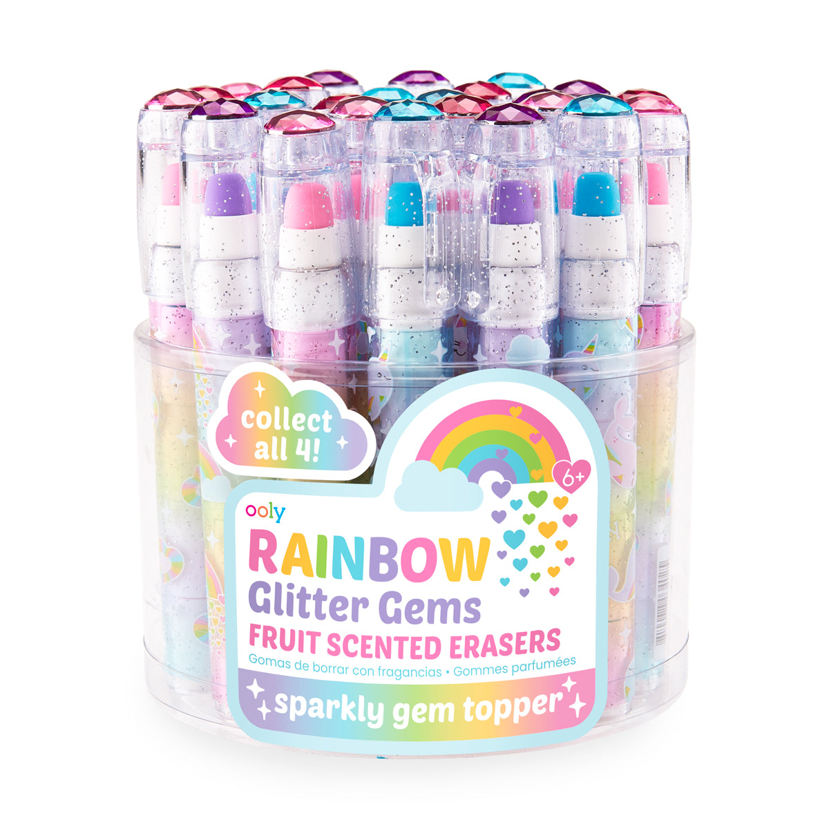 rainbow glitter gem scented erasers - BLUE ONLY – Love Bliss Baby