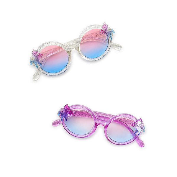 Unicorns Glitter Frame Sunglasses with Ombre Lenses