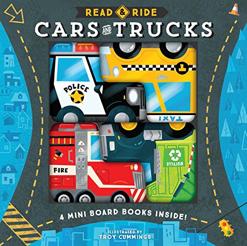 Read & Ride: Cars & Trucks: 4 board books inside!