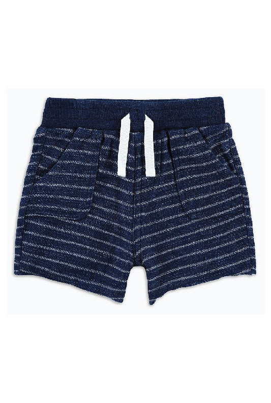 Splendid - Baby Boy Indigo Stripe Brushed French Terry Short