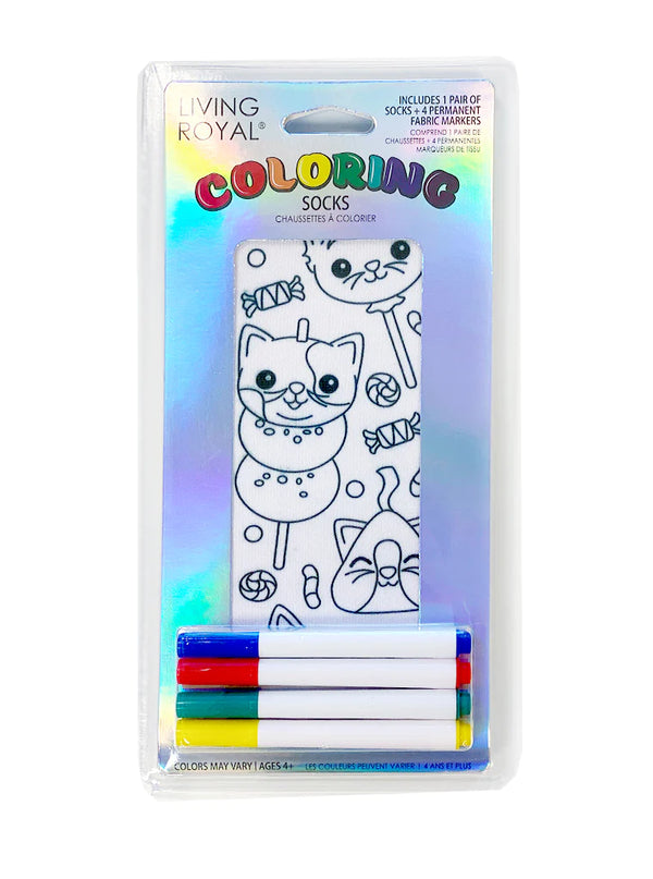 CANDY CAT COLORING SOCK
