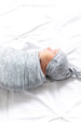 asher newborn top knot hat
