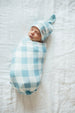 Lincoln knit swaddle blanket
