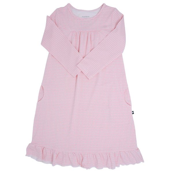 Boho Dress - Pink Basketweave