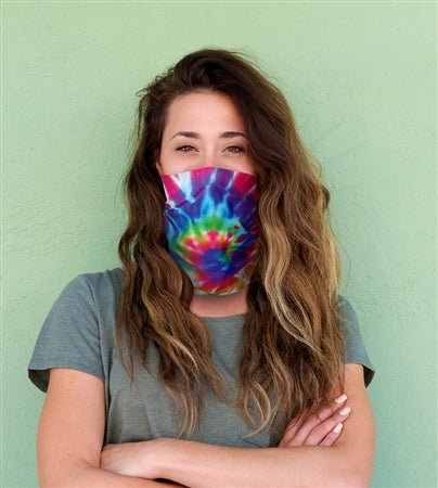 Primary Tie Dye Gaiter Mask - Size 5-12 Years