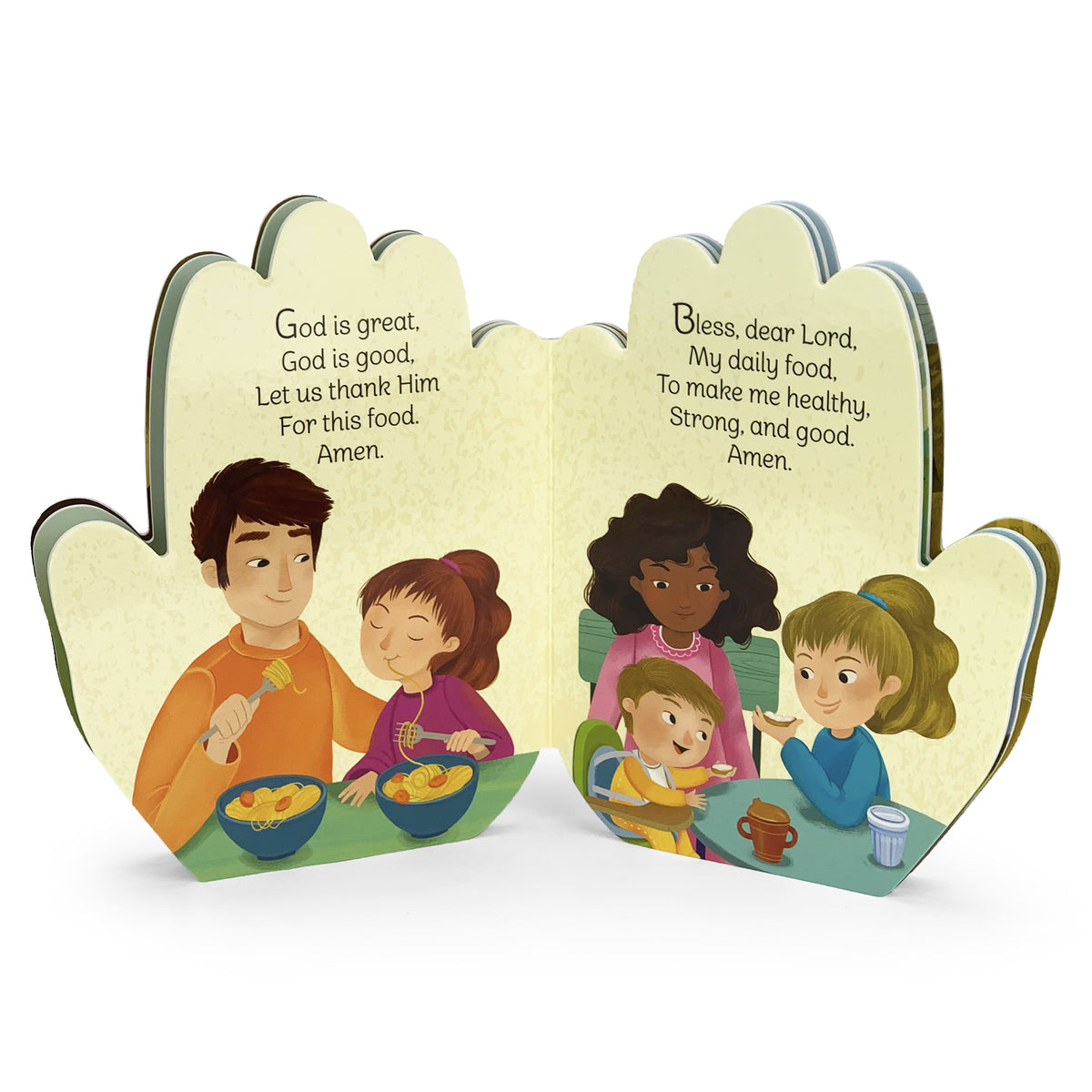 God Is Good Praying Hands Shaped Board Book
