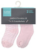 2-Pack Terry Newborn Socks - Baby Pink
