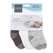6-Pack Terry Newborn Socks | Grey