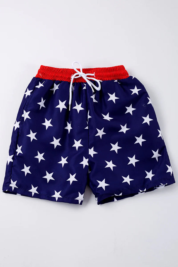Navy star boy beach pants