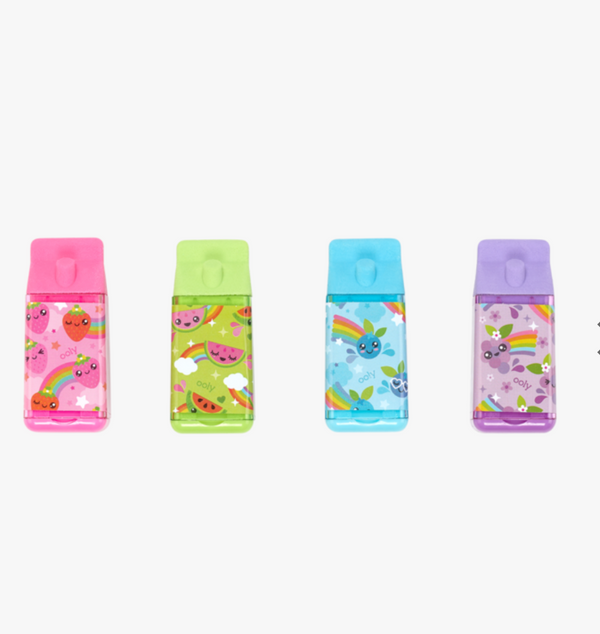 lil’ juicy box scented erasers + sharpeners