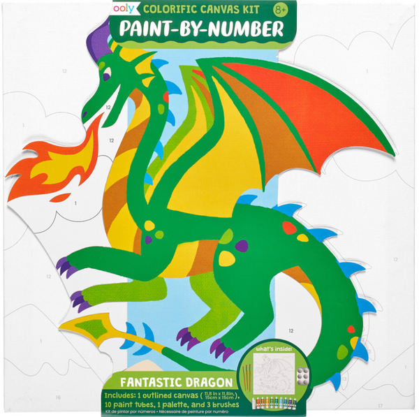 Colorific Canvas Paint by Number Kit (Fantastic Dragon)