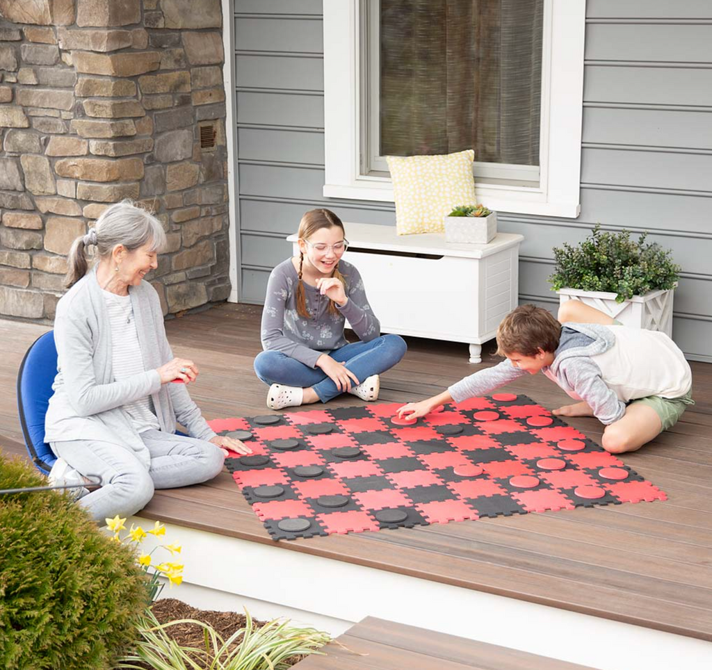 Giant Garden Foam Checkers Set (local pick up only)