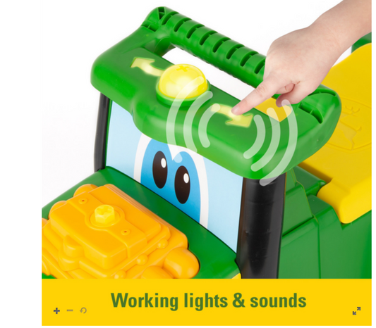 John Deere Johnny Tractor Foot to Floor – Ride On Toy with Lights and Sounds
