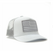 USA Flag Grey Mesh Knuckleheads Kids Trucker Hat Snapback Flat Bill Sun Mesh