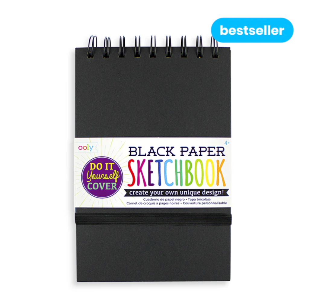 black diy cover sketchbook