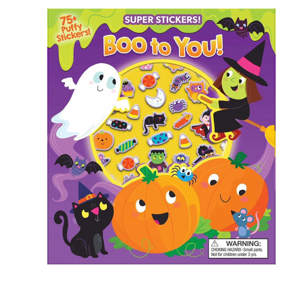 HALLOWEEN SUPER PUFFY STICKERS! BOO TO YOU!