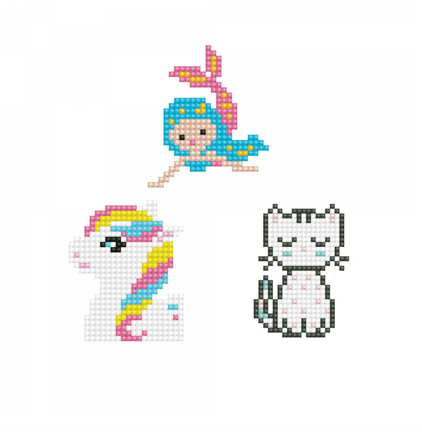 Sweet - Kitten - Mermaid - Pony - DOTZIES Stickers