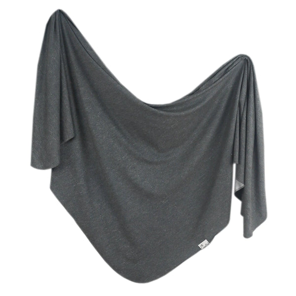 Slate Knit Swaddle Blanket