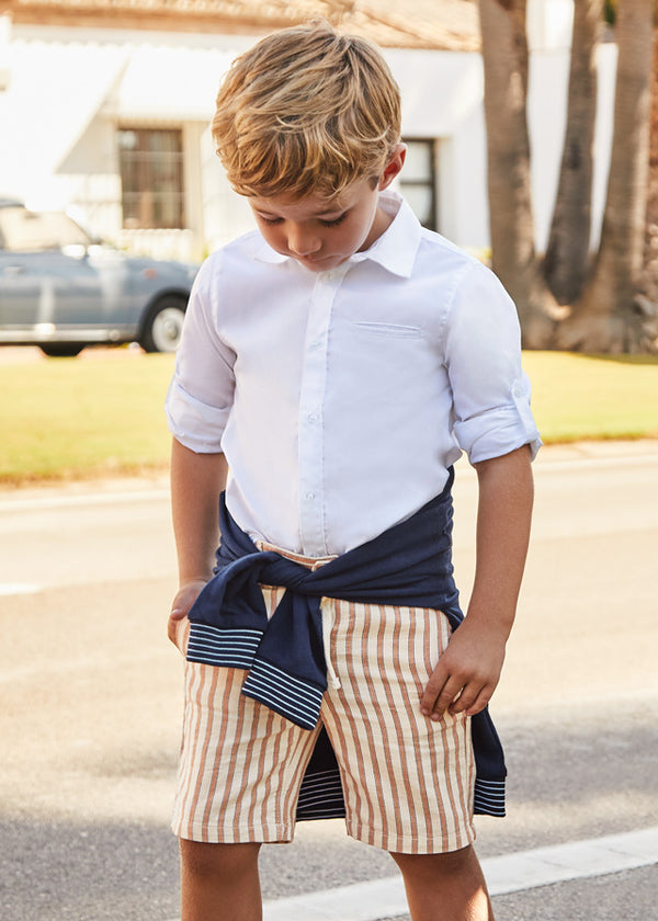 Adjustable Waist Sustainable Cotton Shorts Boy 3230