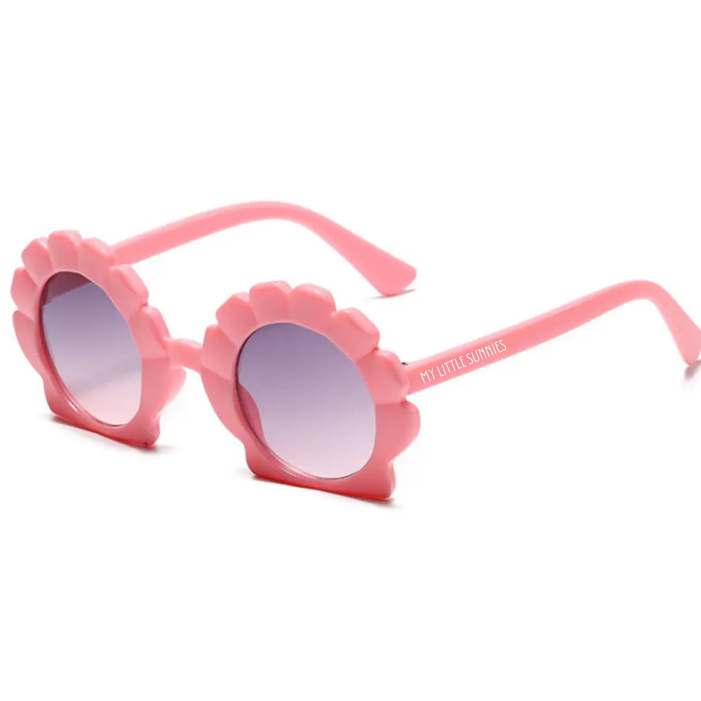 Round Seashell Sunglasses - Pink Lotus