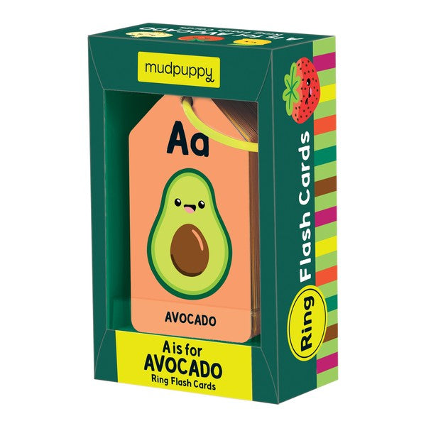 Flashcard Ring A is for Avocado