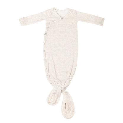 Oat Newborn Knotted Gown