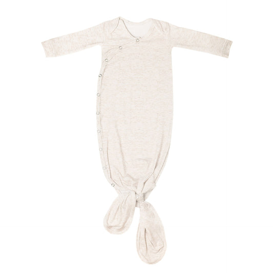Oat Newborn Knotted Gown