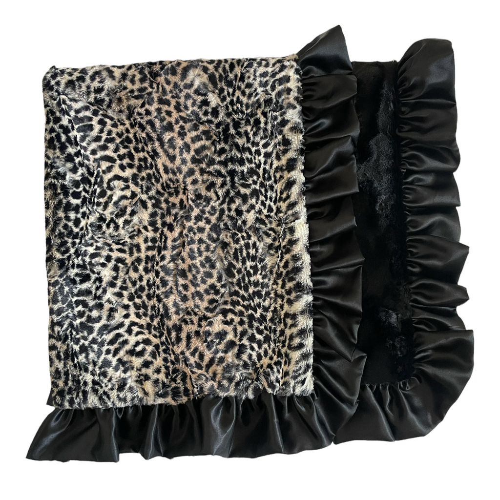 Black Cheetah Blanket